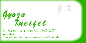 gyozo kneifel business card